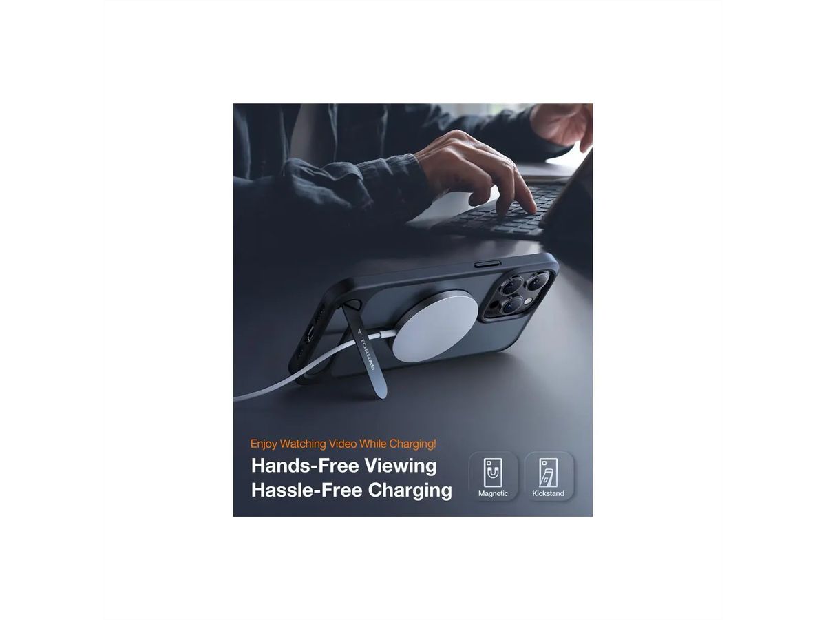 Torras étui portable UPRO Pstand , iPhone 15 Pro Max, noir