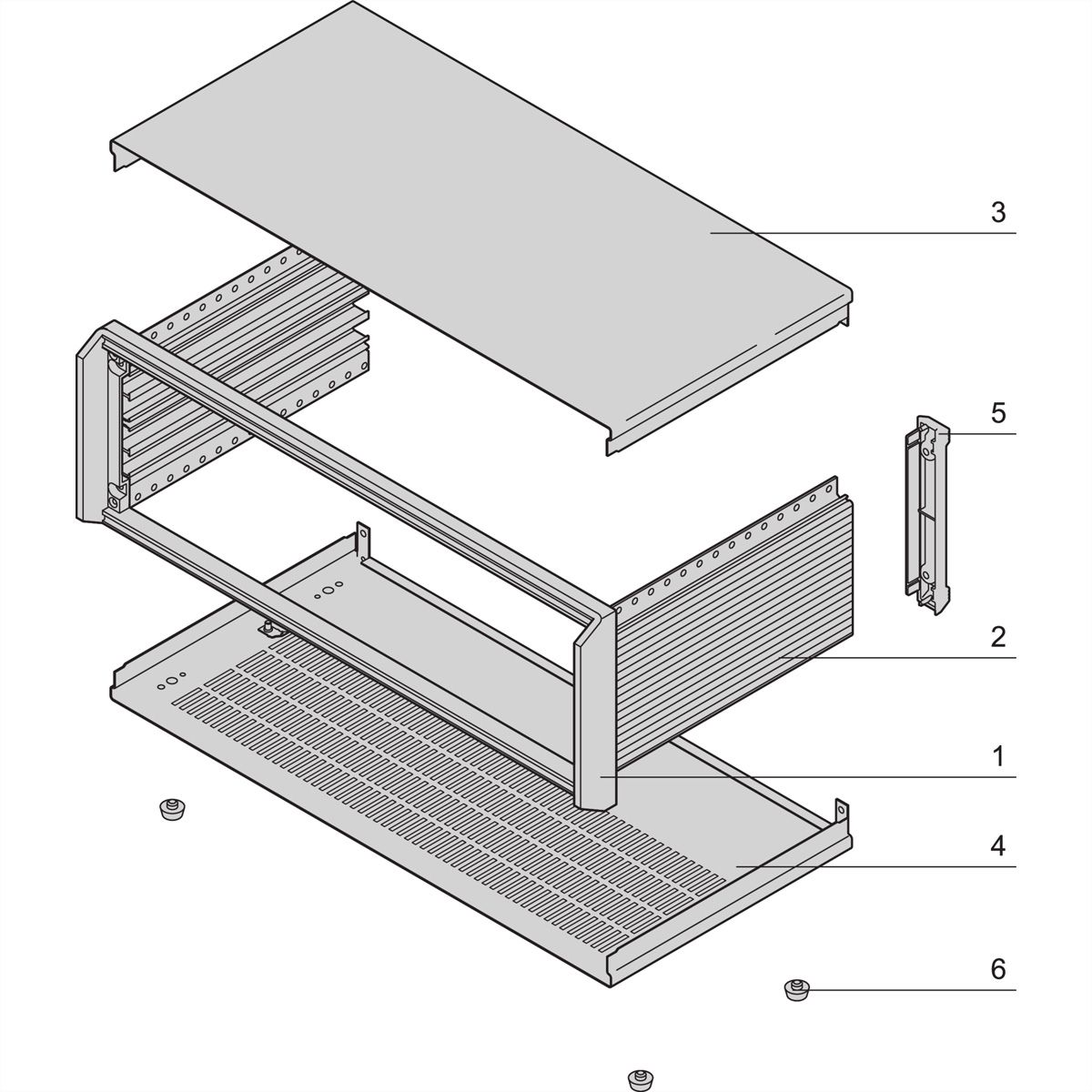 Mallette PropacPRO SCHROFF, non blindée, 2 U, 42 HP, 326 mm