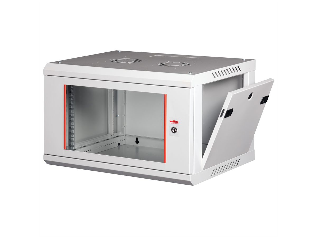 ROLINE 19-Zoll Wandgehäuse Basic Plus 6HE, 600x450 BxT grau