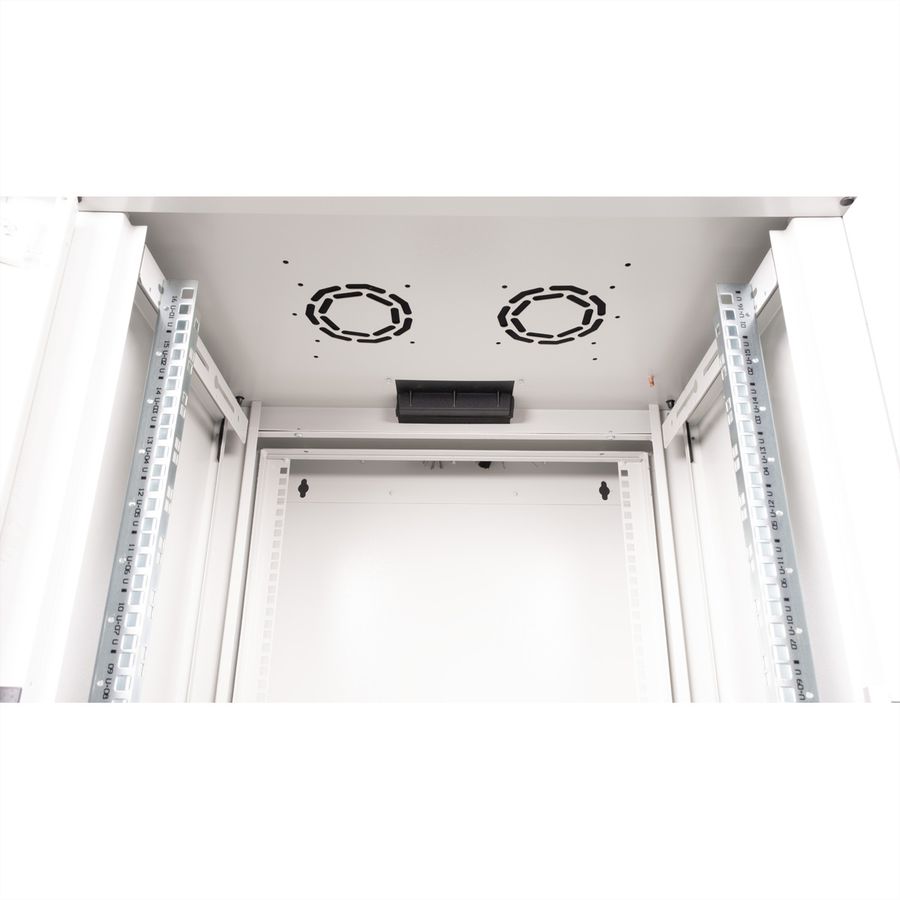 **DEMO**ROLINE 19-Zoll Wandgehäuse Pro 16 HE, 600x600 BxT zweiteilig schwenkbar grau