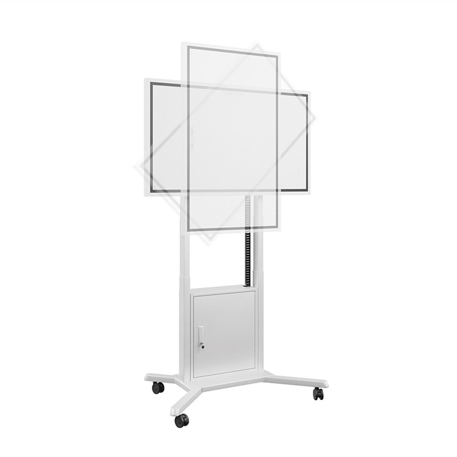Hagor Système de support mobile Mobile Lift Pro Light III Flip, système de levage mobile, spécifique à l'écran Samsung Flip, blanc