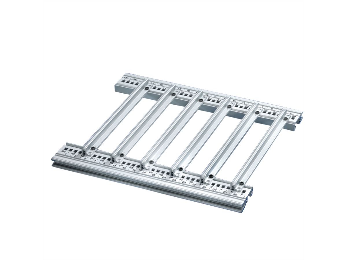 Accessoire pour rail de guidage SCHROFF pour circuits imprimés lourds, extra-fort, aluminium, 280 mm, largeur de rainure 2 mm, argent