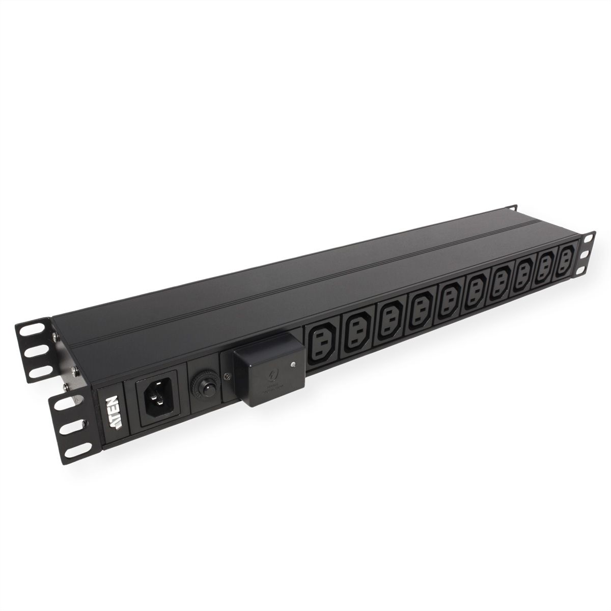 ATEN PE0118SG PDU de base 1U 10A avec protection contre les surtensions, 18 ports