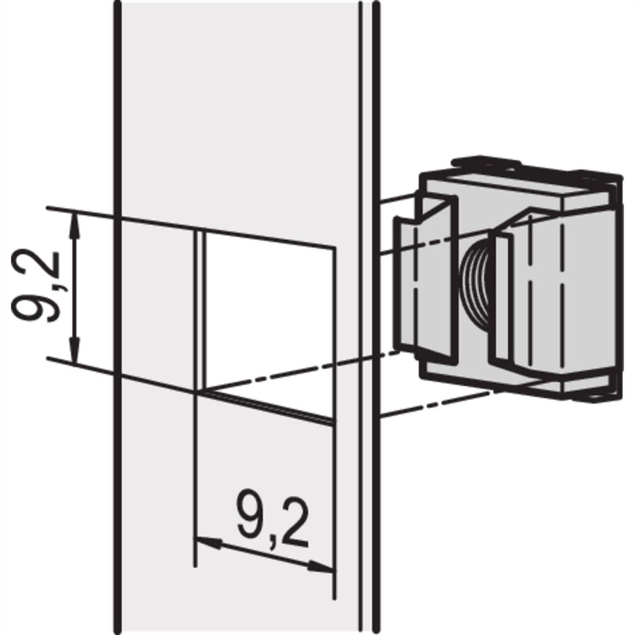 SCHROFF Käfigmutter M5 - NTS KAEFIGMUTTERN M5 100STK