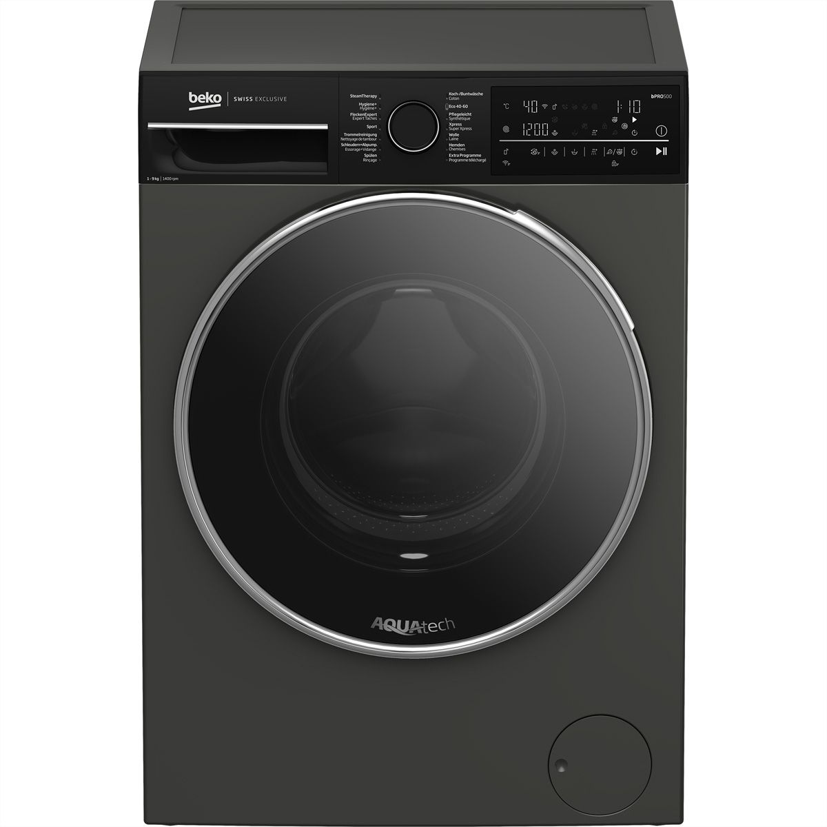 Beko lave-linge WM520, 9kg, A-10%, manhattan gray