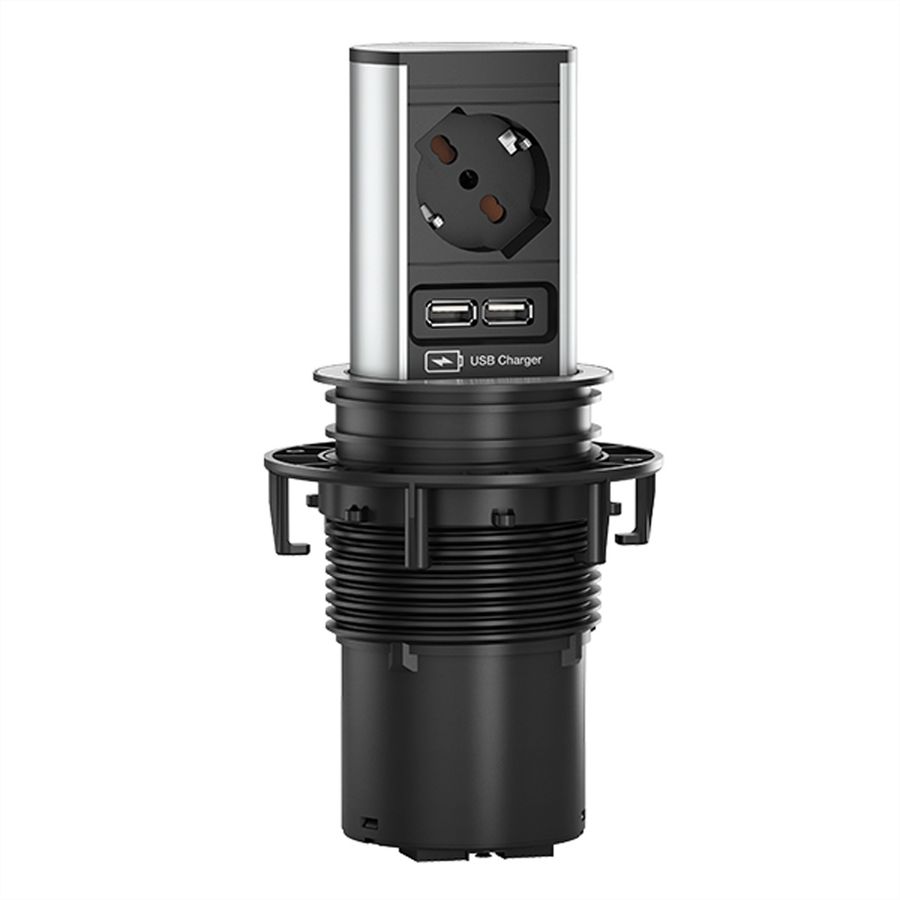 BACHMANN ELEVATOR 1xP40, USB Charger, Strom 2,0m AEH Italia