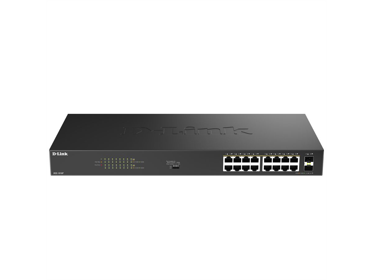 D-LINK DGS-1018P/E Switch 18 ports PoE+