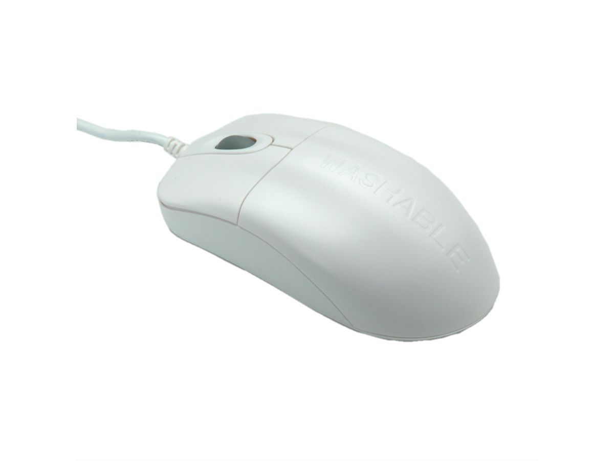 SEAL SHIELD Silver Storm STWM042, Souris USB blanche étanche et antimicrobienne