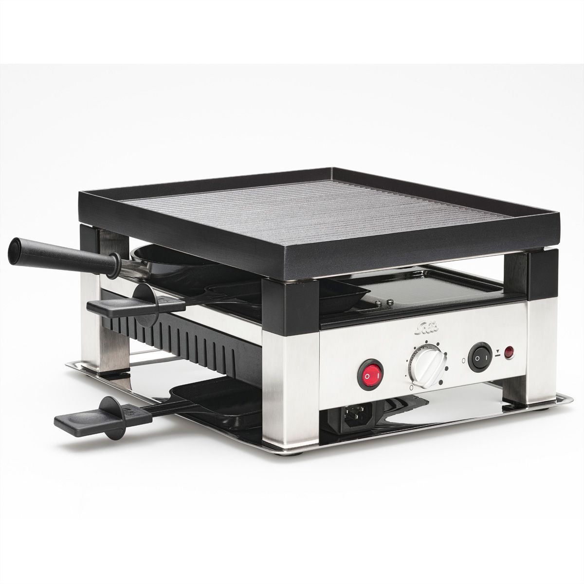 Solis 4 in 1 Raclette & Pizza Grill für 4 Personen