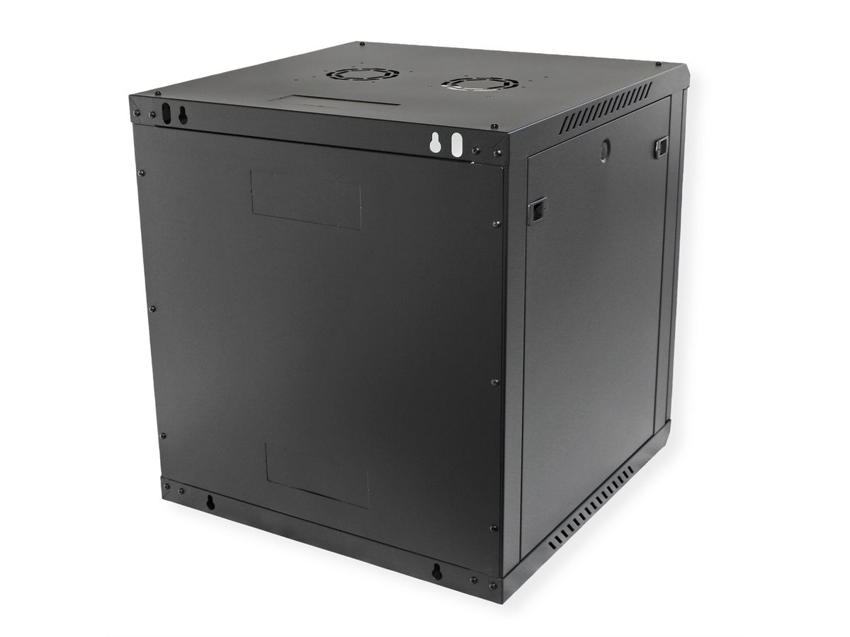 ROLINE 19-Zoll Wandgehäuse Basic Plus 12HE, 600x600 BxT schwarz