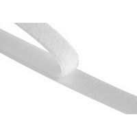 VELCRO® Bande 20mmx50cm blanc, crochets & velours autocollants