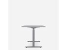 WRK21 Schreibtisch Smart 140 x 80 cm, Höhenverstellbar, Grau Uni / Grau