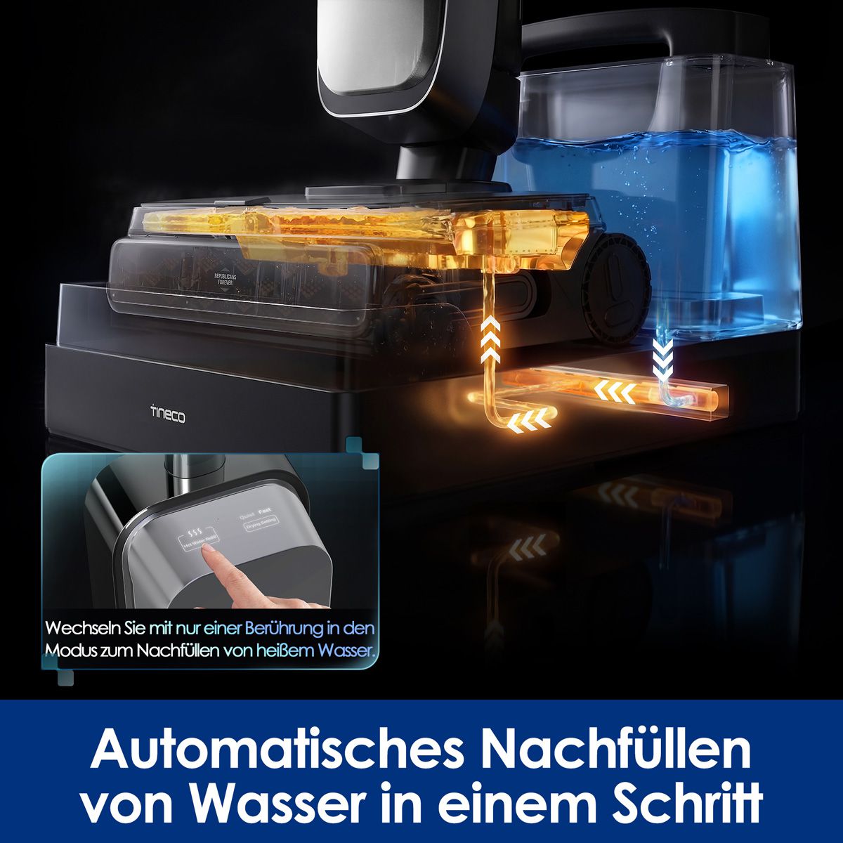 Tineco FLOOR ONE Station S9 Scientist, Nass-Trockensauger
