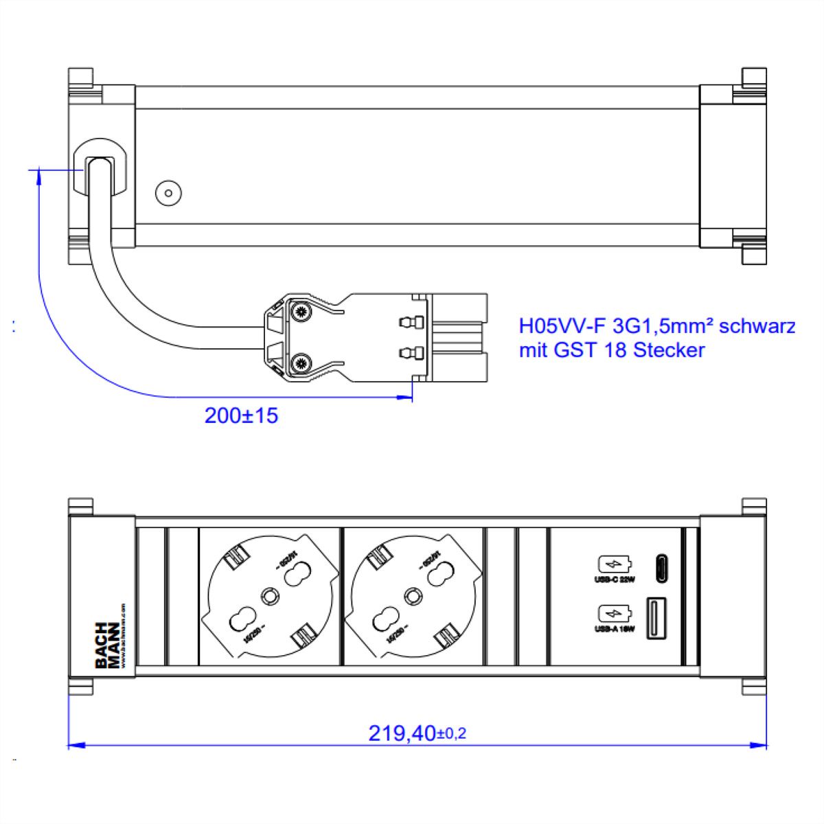 BACHMANN POWER FRAME S 2xP40, ITALIE