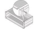 SCHROFF Abdeckblech Standard, 160 mm tief - ABDECKBLECH 42TE 160T 2STK