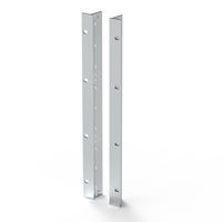 SCHROFF 19"-Winkel Typ F mit / ohne Grifflöcher für Textildichtung - 19"WINKEL 9HE O.GR. 2STK