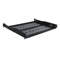 VALUE Etagère 19", 485 x 350 mm, 1 U, max. 25 kg, forme en U, noir