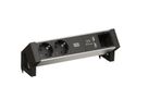 BACHMANN DESK2 ALU BLACK 2x contact de protection 1x USB-Charger 1x ABD GST18