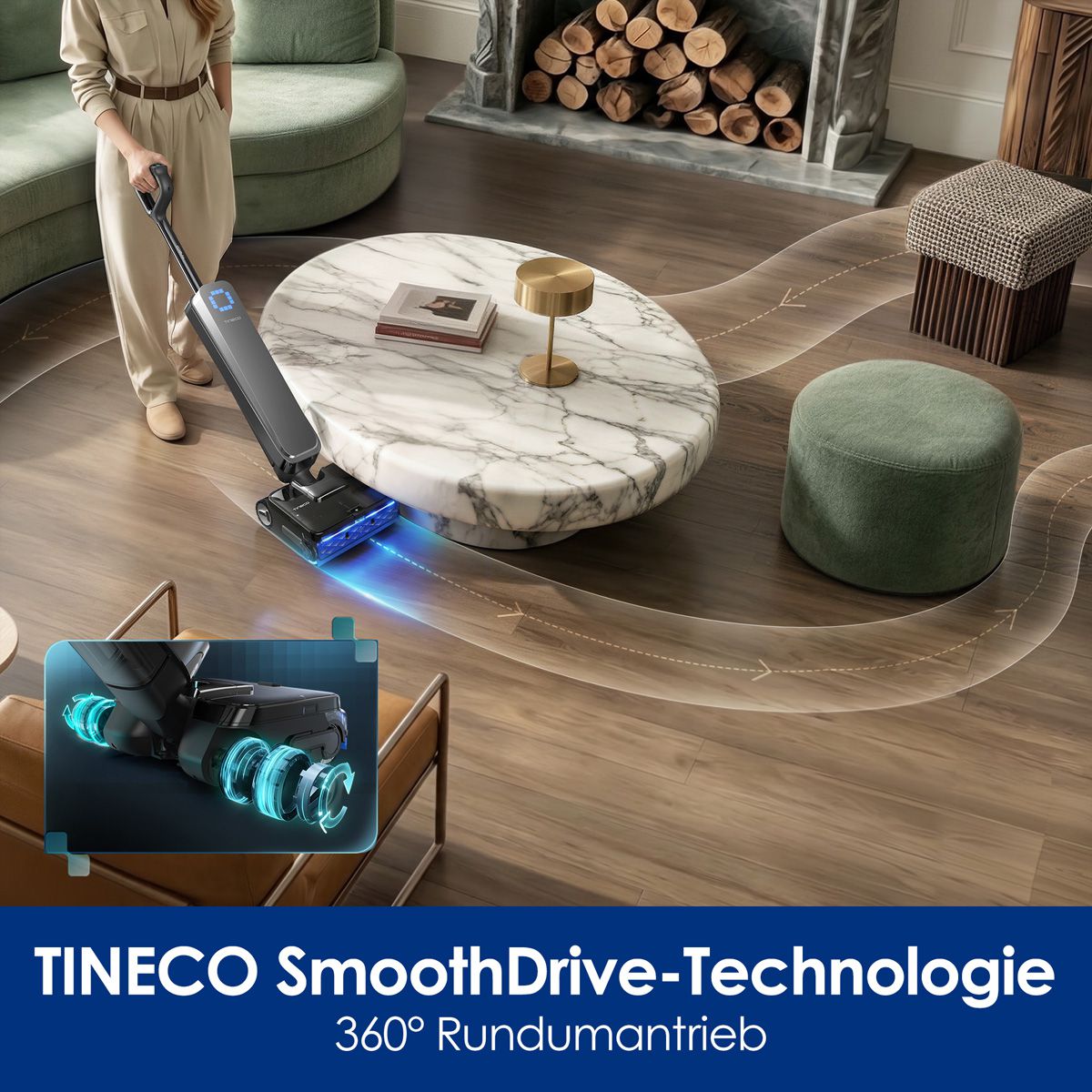 Tineco FLOOR ONE Station S9 Scientist, Nass-Trockensauger