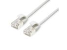 ROLINE U/FTP DataCenter Patchkabel Kat.6A (Class EA), LSOH, slim, weiß, 0,15 m