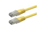 ROLINE Cordon Cat.6 (Classe E), PoE, S/FTP (PiMF) , jaune, 0,5 m