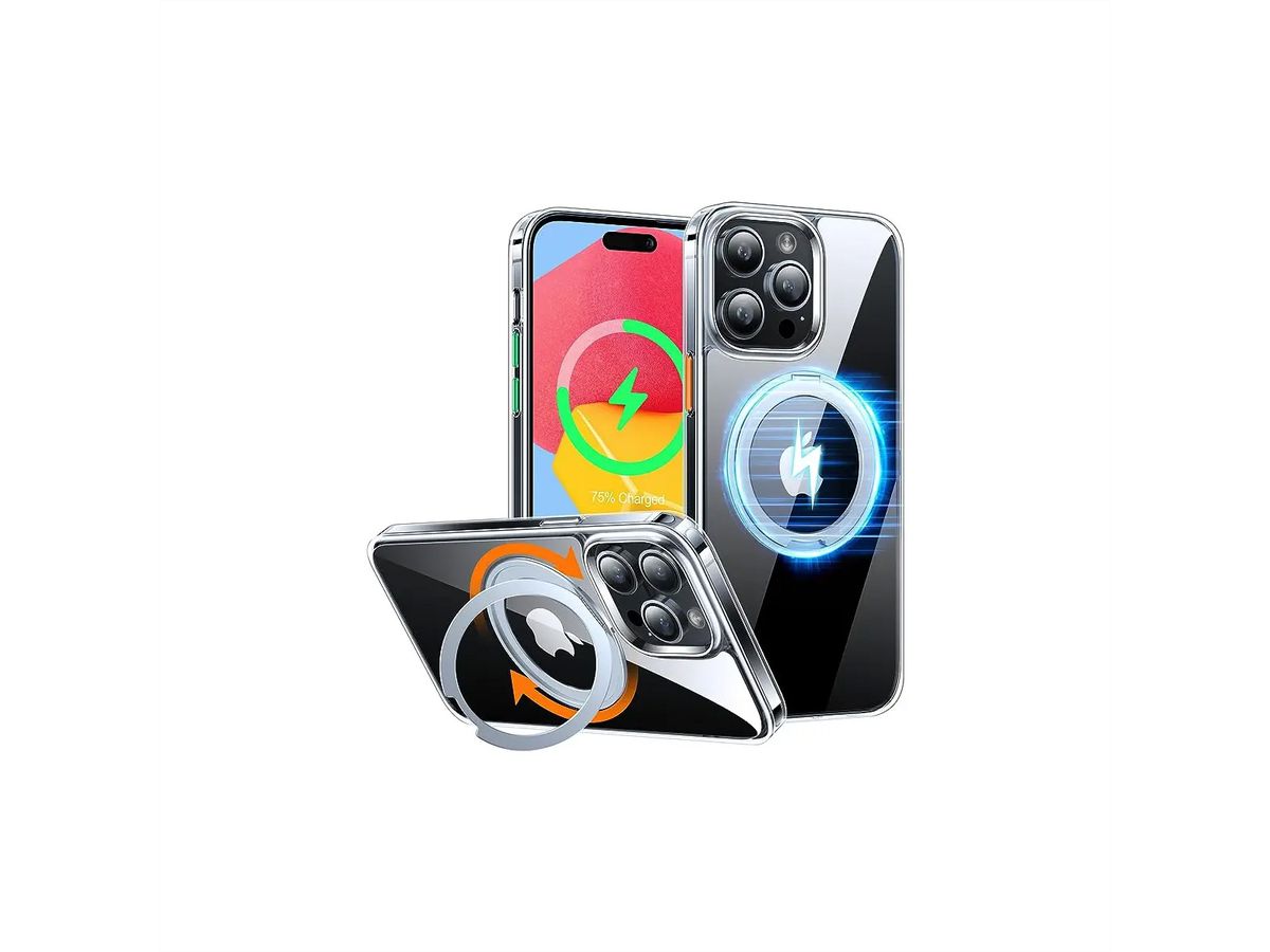 Torras UPRO Ostand Pro Schutzhülle, iPhone 13 Pro, MagSafe, transparent