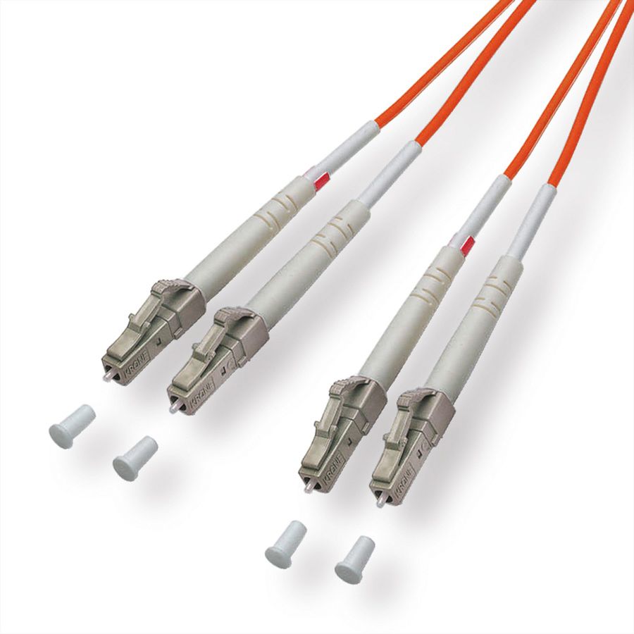Quality LWL-Kabel 50/125µm OM2, LC/LC, orange, 1 m