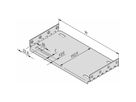 Plaque de montage SCHROFF EuropacPRO pour utilisation avec plaque de recouvrement, 84 HP, 160 mm de longueur de panneau