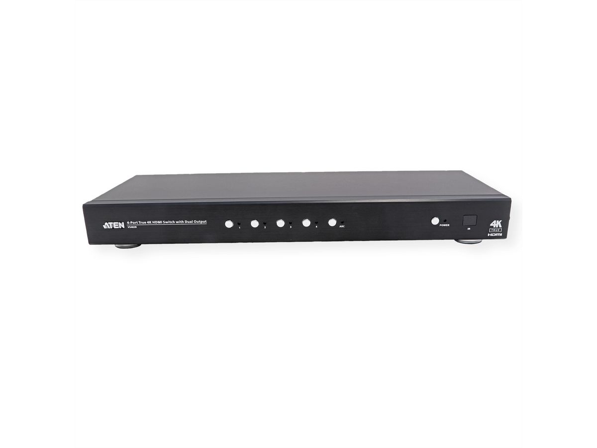 ATEN VS482B 4-Port True 4K HDMI Switch mit Dual View
