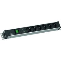 BACHMANN 19" 1,5UH 6xCEE7/3 1xcommutateur 1xSPD-Plus 2,0m CEE7/7