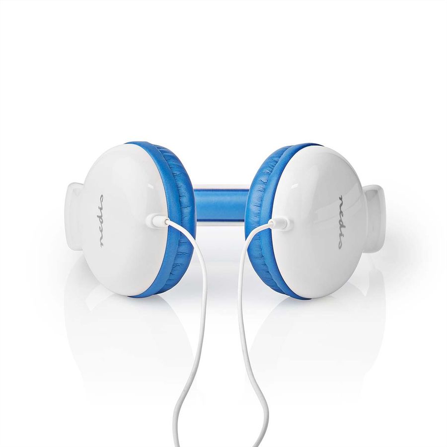Nedis On-Ear-Kopfhörer mit Kabel, 3.5 mm /Kabellänge: 1.20 m / 82 Db/ Blau
