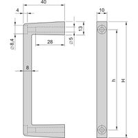 SCHROFF Frontgriffe - FRONTGRIFFE 3HE MULTIPAC(2X)