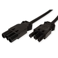 BACHMANN Câble prolongateur GST18-3 Mâle / femelle, sans halogène, noir, 0,3 m