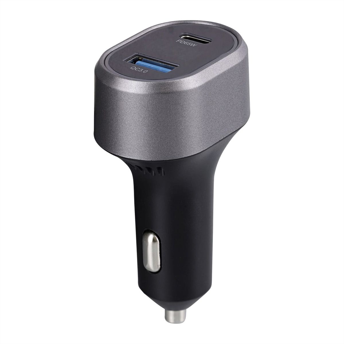 T'nB 1 USB-A QC and 1 USB-C PD, car charger 83W - Schwarz