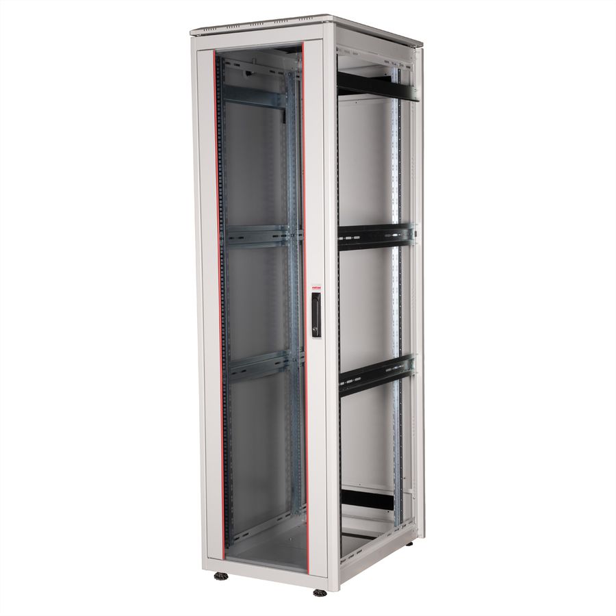 ROLINE 19-Zoll Netzwerkschrank Pro 42 HE, 600x800 BxT Glastür grau