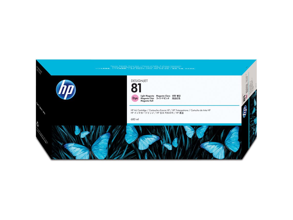 HP 81 Magenta hell Druckerpatrone, farbstoffbasiert, 680 ml