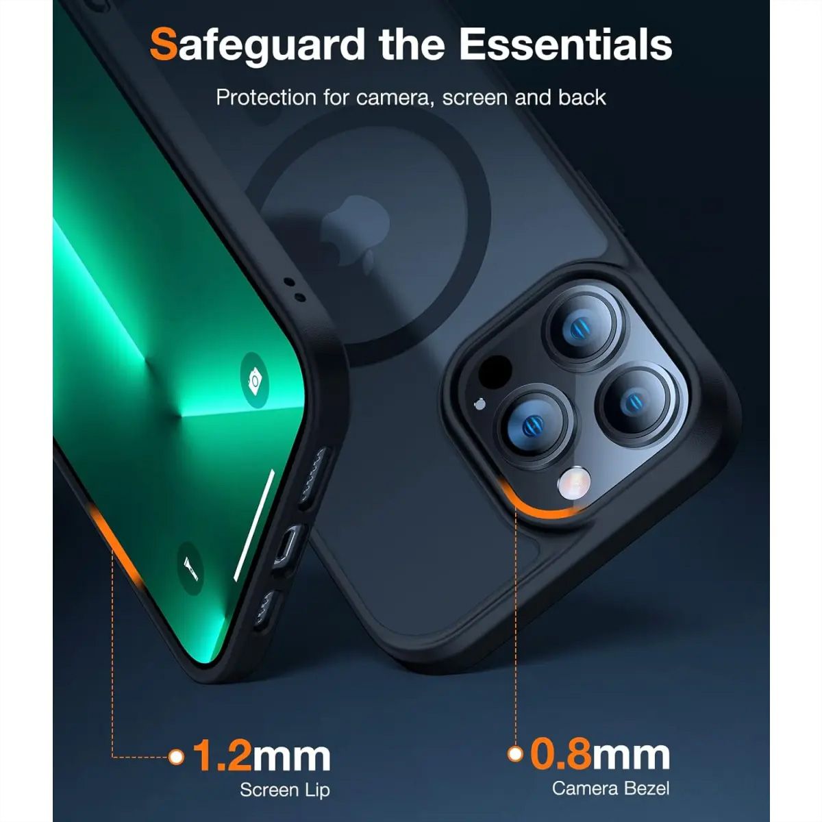 Torras étui portable Guardian iPhone 13 Pro Max, MagSafe, noir