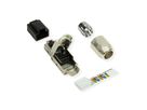 ROLINE feldkonfektionierbarer RJ-45 Stecker Cat.6A (Class EA), STP, silberfarben
