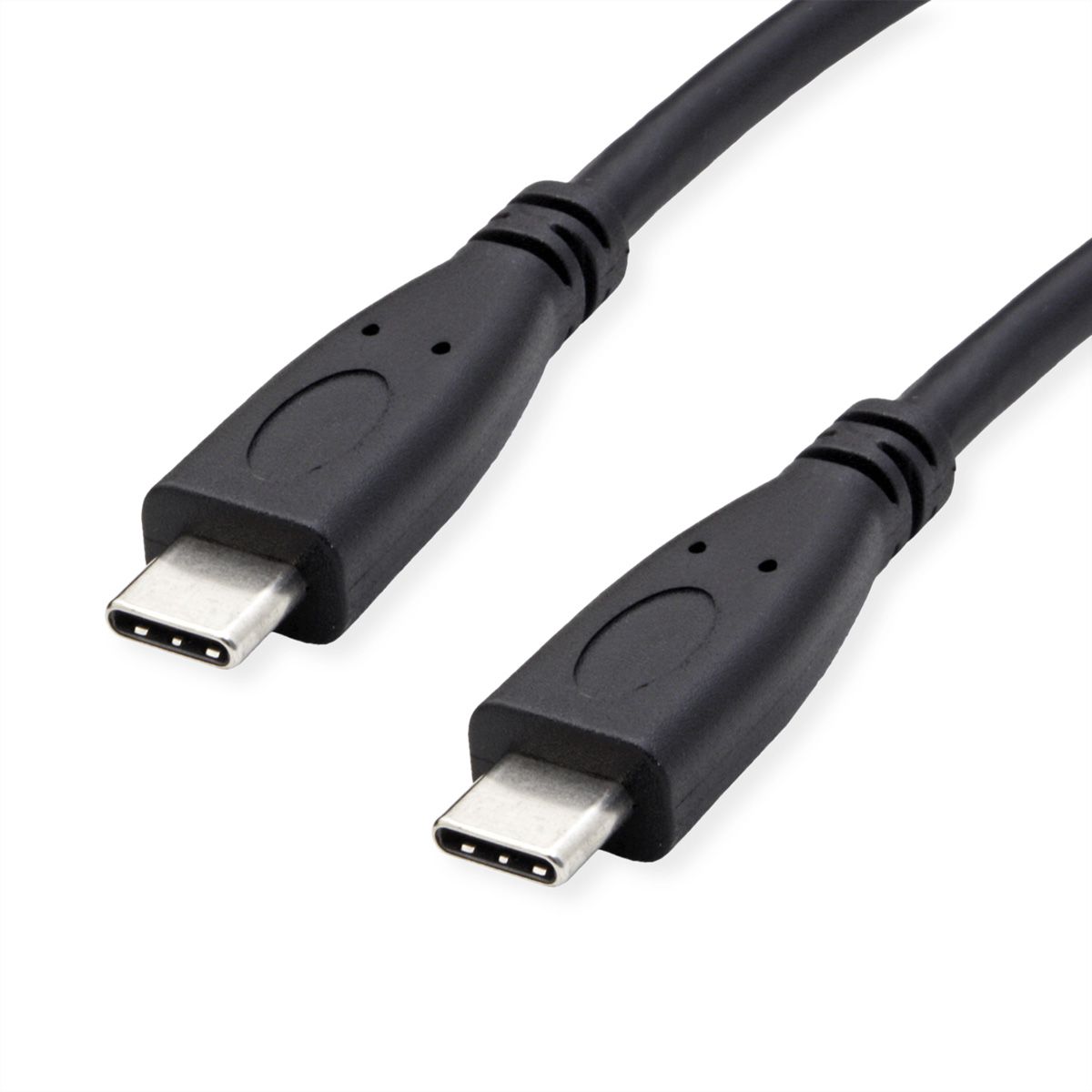 ROLINE GREEN USB 3.2 Gen 2 Kabel, USB C-C, ST/ST, 4K UHD-1, 10Gbit/s, Emark, 100W, schwarz, 1 m