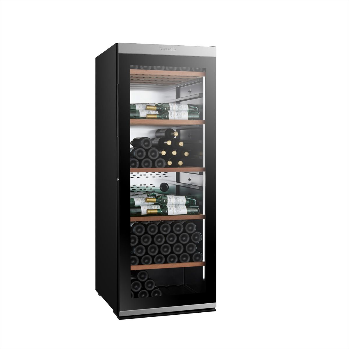 Climadiff Weinkühlschrank MILLESIME 200B, Freistehend, 1 Zone, 204 Flaschen