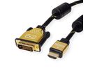 ROLINE GOLD Monitorkabel DVI (24+1) - HDMI, ST/ST, 3 m