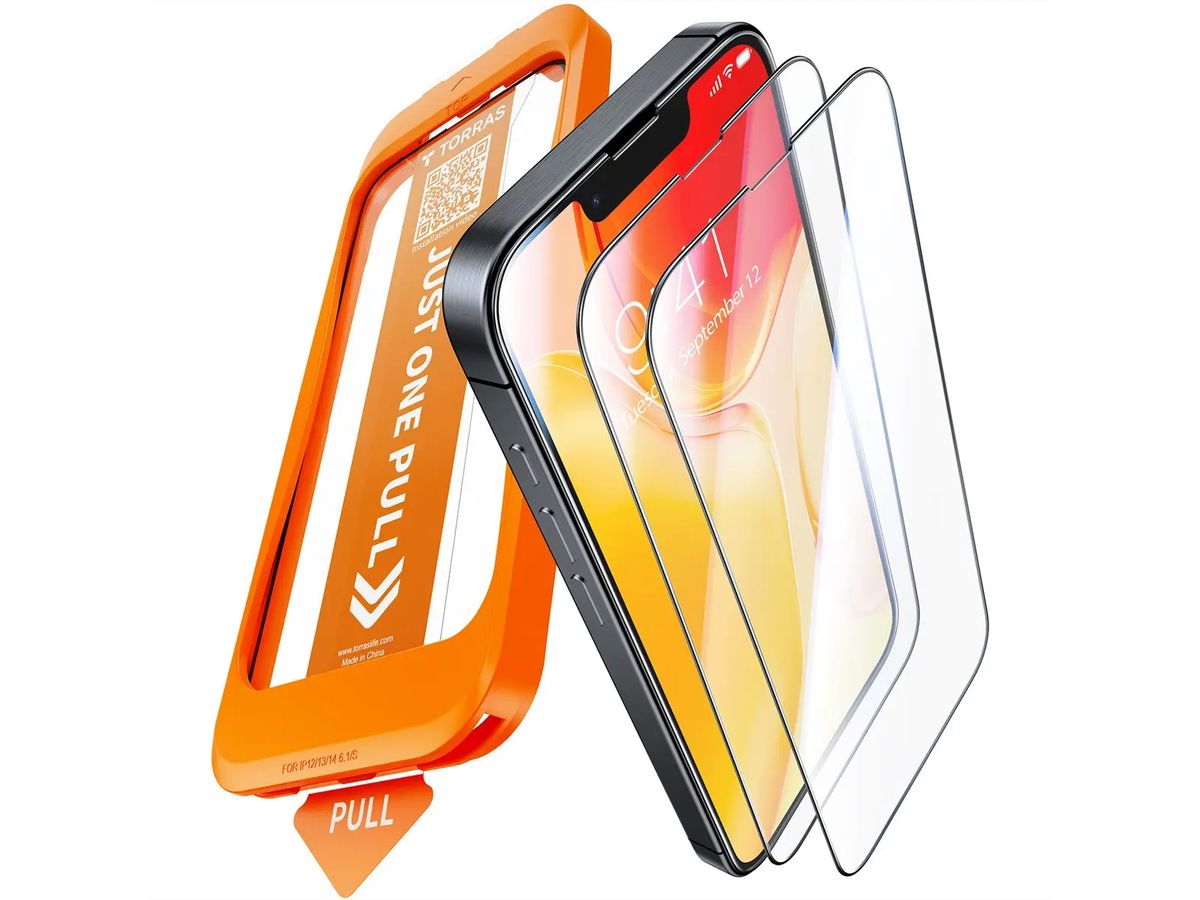 Torras Install Master Displayschutz, iPhone 16e, transparent