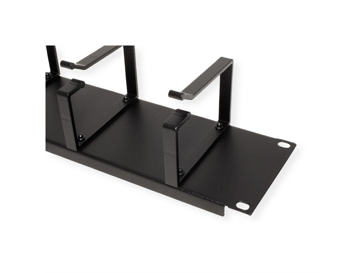ROLINE 19" Passe-câbles 2U, 85x60mm noir