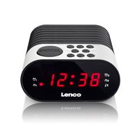Lenco Radio-réveil CR-07, Blanc