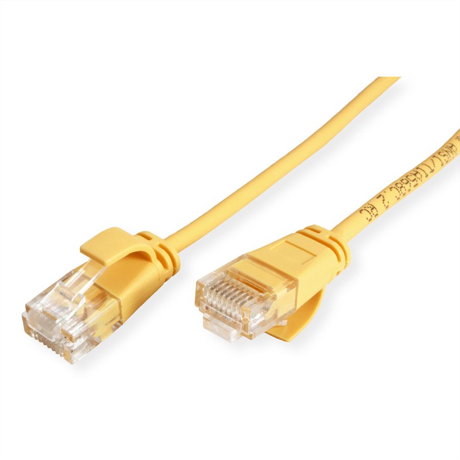 ROLINE Cordon Data Center UTP Cat.6A (Classe EA), LSOH, slim, jaune, 5 m