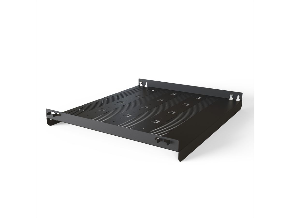 SCHROFF Varistar 19'' étagère, fixe, 75 kg, RAL 7021, 600W 600D