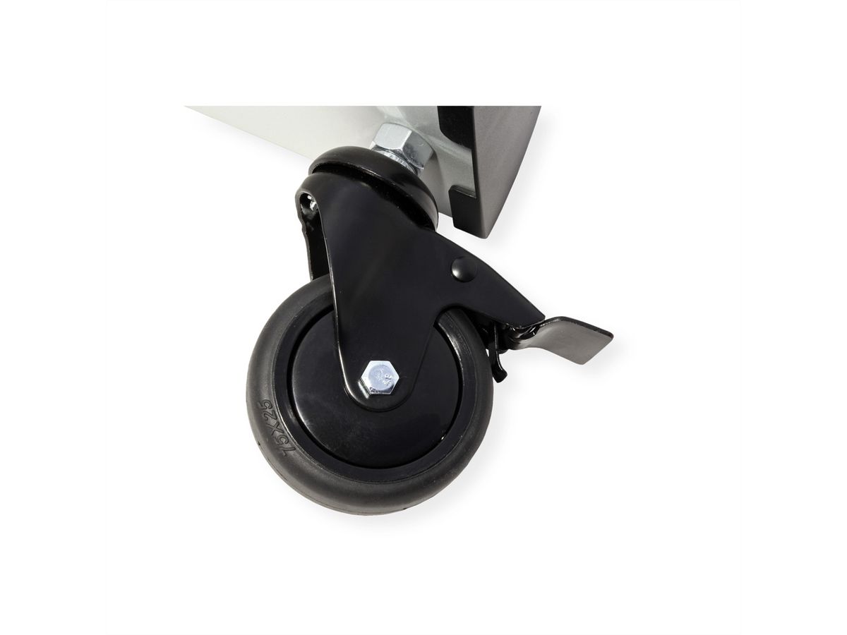 ROLINE LCD-/TV-Rollständer, 60-100 Zoll, bis 100 kg, silberfarben