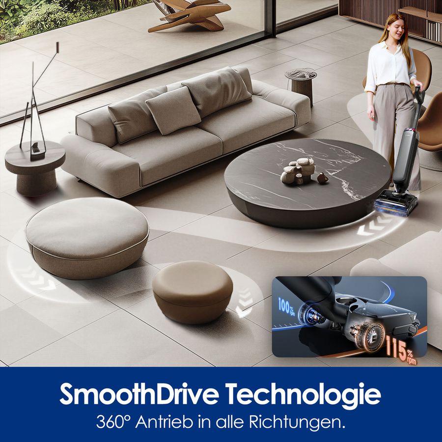 Tineco FLOOR ONE S9 Artist Steam Pro, Nass-Trockensauger