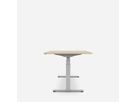 WRK21 Bureau Work 160 x 80 cm, Hauteur réglable, Mandal érable / Gris