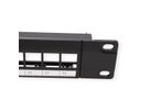 VALUE Panneau de brassage 19" pour keystones, 24 ports, 1U, en 3 parties, non-blindé, noir